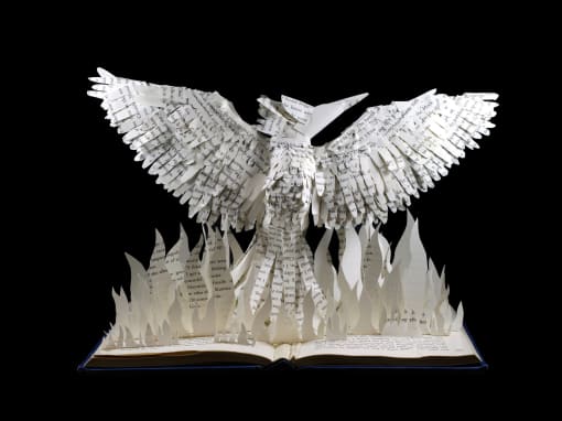 Book Sculpture: Hunger Games Mockingjay